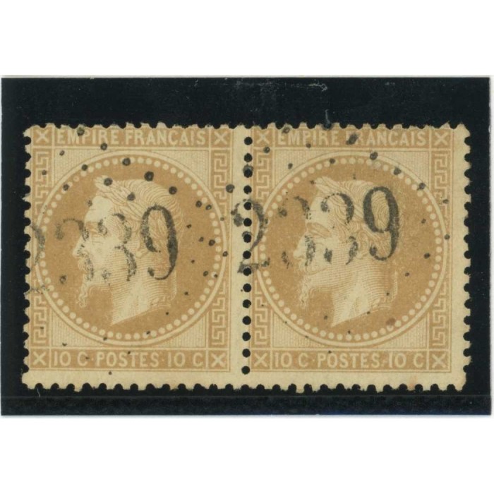 YT 28 A - GC 2339 - Meulan - Seine et Oise (72) - Paire - Cote 20 Euros