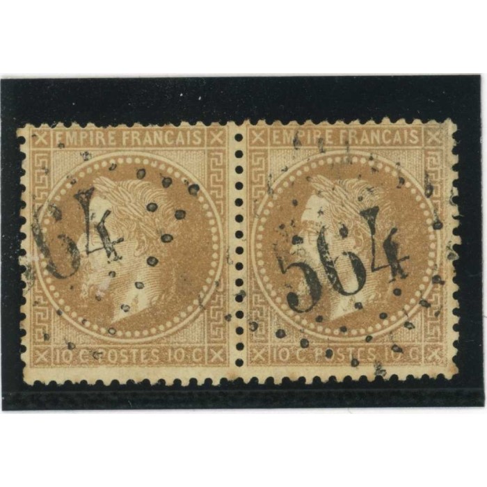 YT 28 A - GC 564 - Bourg en Bresse - Ain (1) - Paire - Cote 20 Euros