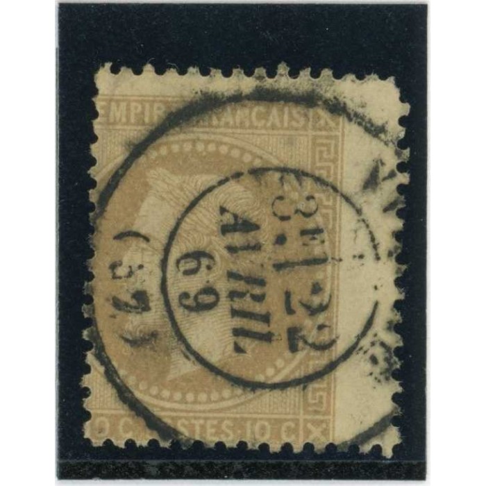 YT 28 A - Variété : Décalé - Cote 45 Euros