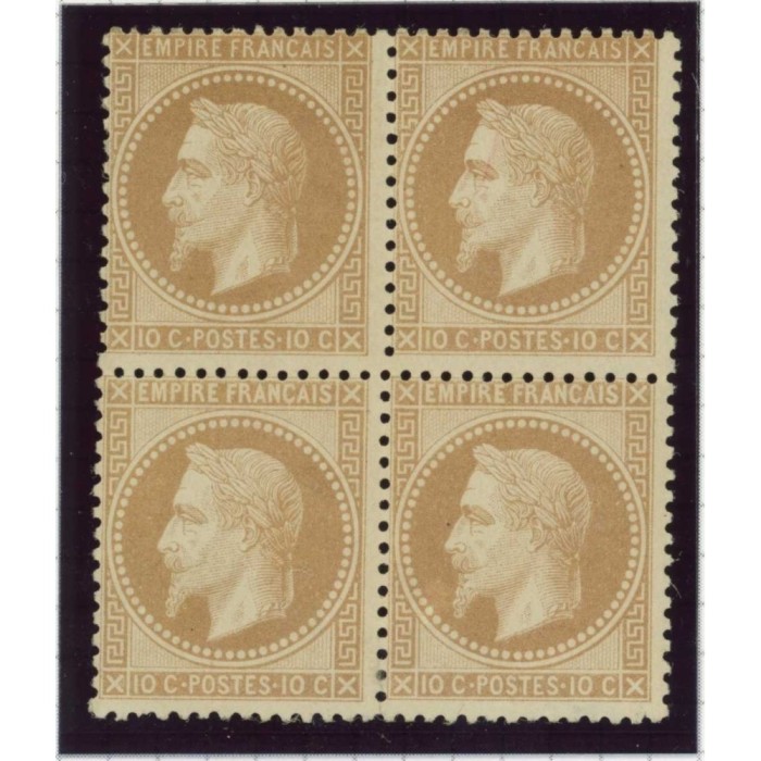 YT 28 B - Neuf x - Bloc de 4 - Signé Brun - Cote 1800 Euros