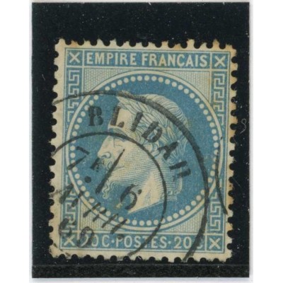 YT 29 B - CaD Blidah du 6 Avril 1860 - Cote 5 Euros