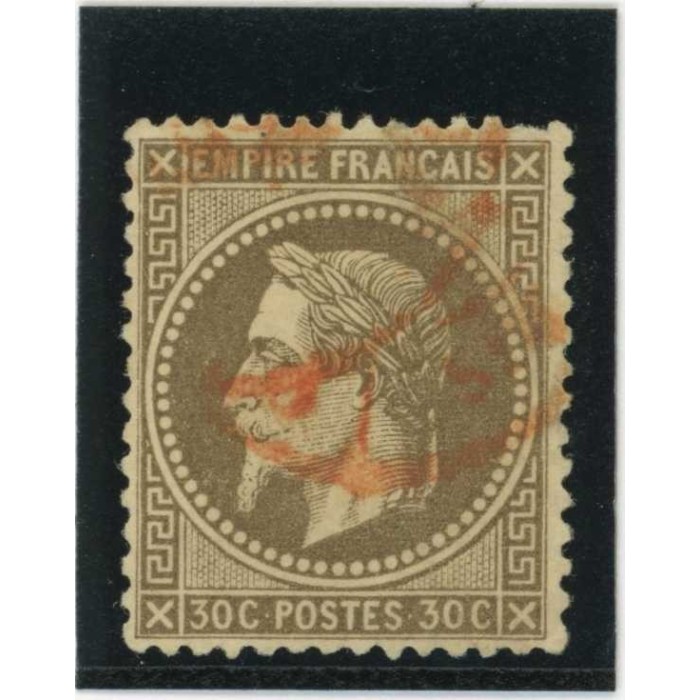 YT 30 - Cachet a Date rouge des imprimés - Cote 110 Euros