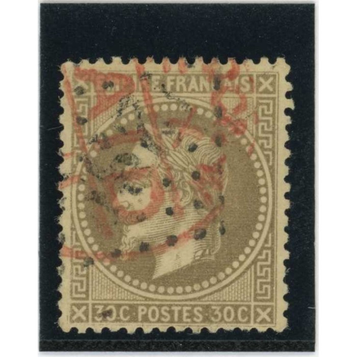 YT 30 - Cachet de Londres - Fond ligné - Cote 140 Euros