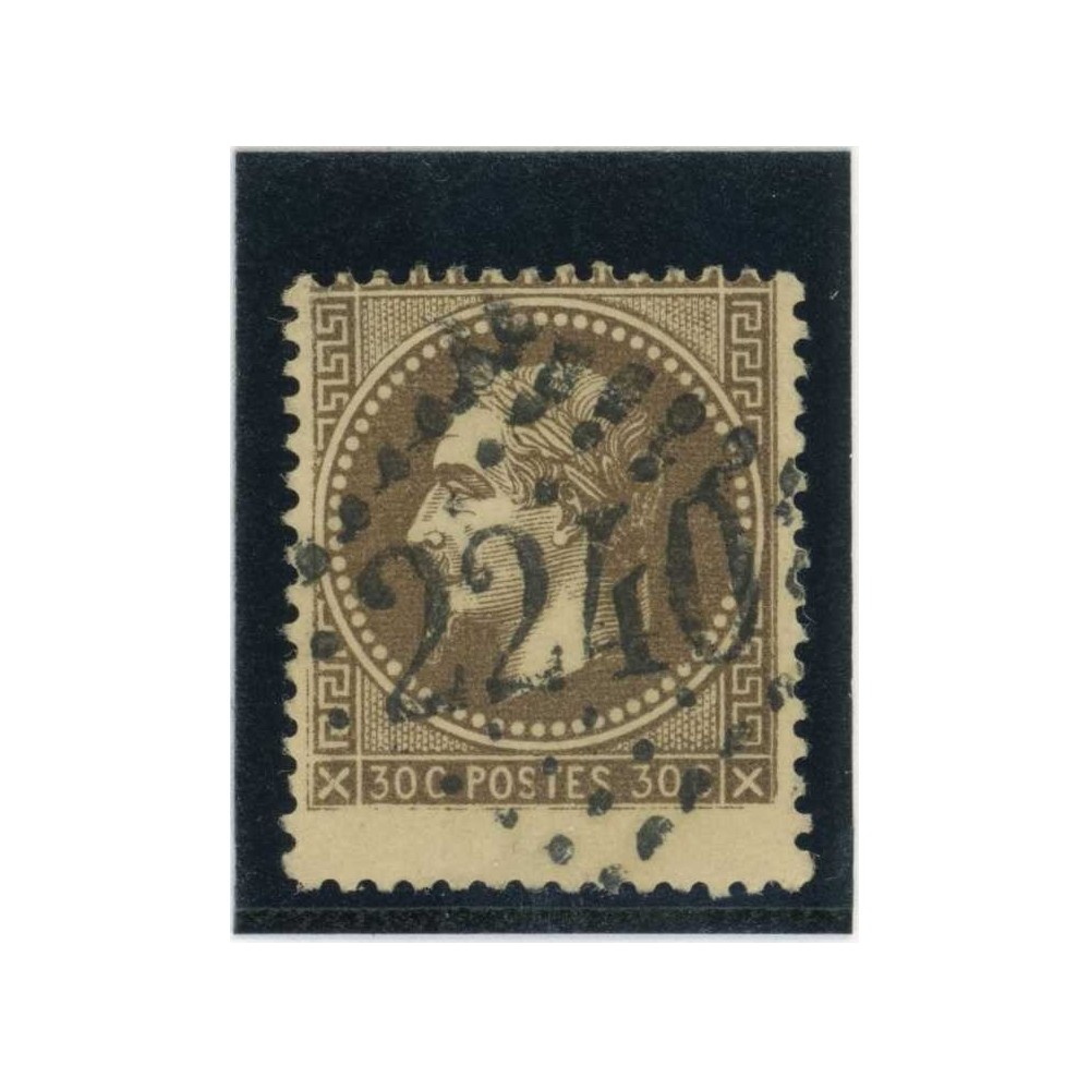 YT 30 - Variété : Décalé - Fond ligné - Cote 90 Euros