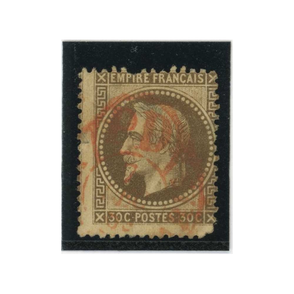 YT 30 - Cachet a Date rouge des imprimés - Cote 110 Euros
