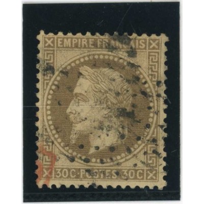YT 30 - Oblitéré - Fond ligné - Cote 50 Euros