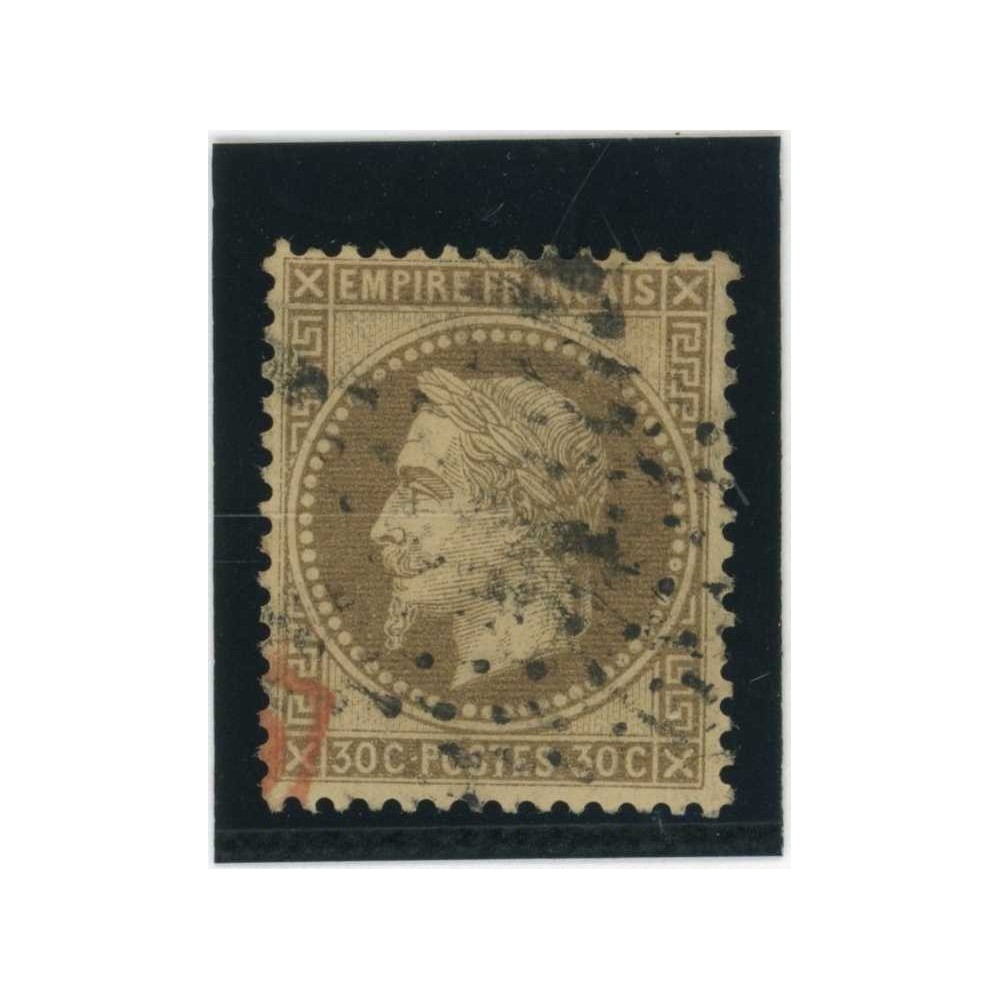 YT 30 - Oblitéré - Fond ligné - Cote 50 Euros