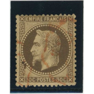 YT 30 - Cachet a Date rouge des imprimés - Cote 110 Euros