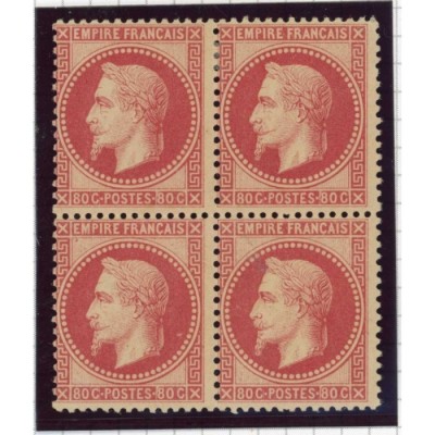 YT 32 - Neuf x - Bloc de 4 - Certificat Brun 15720 - Cote 8500 Euros