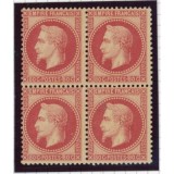 YT 32 - Neuf x - Bloc de 4 - Certificat Brun 15720 - Cote 8500 Euros
