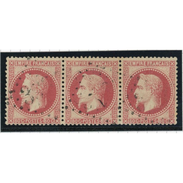 YT 32 - Oblitéré - Bande de 3 - Cote 110 Euros