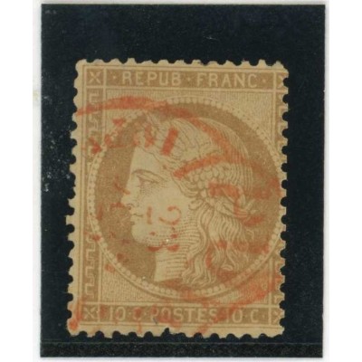 YT 36   - Cachet à date rouge des imprimés - Cote 150 Euros
