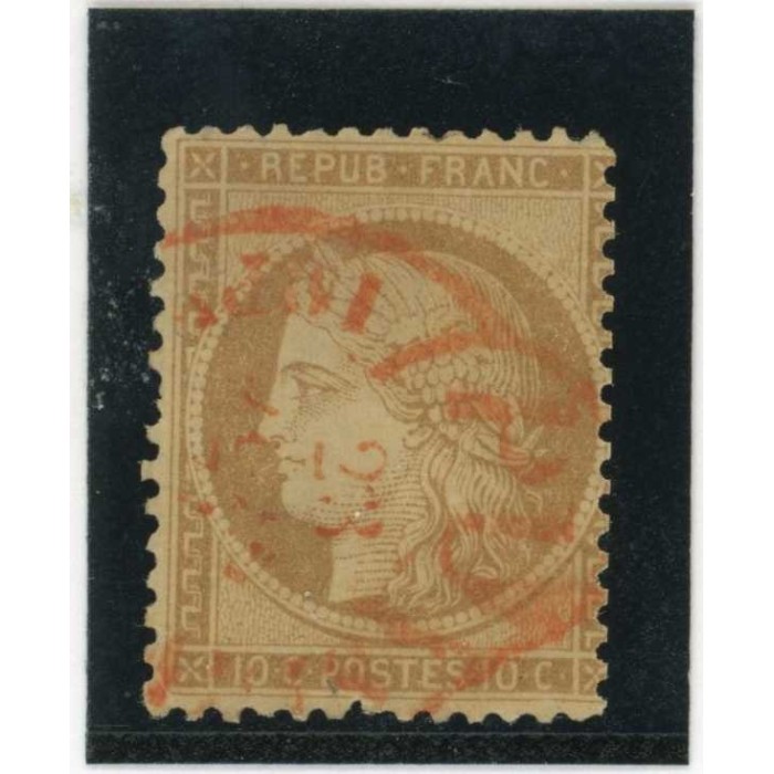 YT 36   - Cachet à date rouge des imprimés - Cote 150 Euros