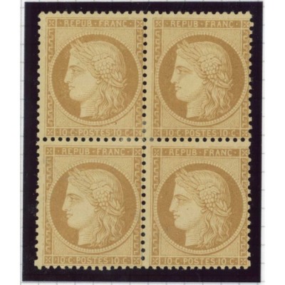 YT 36   - Neuf x - Bloc de 4 - Signé Roumet - Certificat 15707 - Cote 4500 Euros