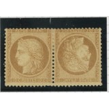 YT 36   - Neuf x - Tête Bêche - Certificat 15719 - Cote 9250 Euros