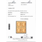 YT 36   - Neuf x - Bloc de 4 - Signé Roumet - Certificat 15707 - Cote 4500 Euros