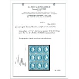 YT 37 - Neuf x - Tête Bêche - Certificat 83/183 - VO 22/264 - Cote 7000 Euros