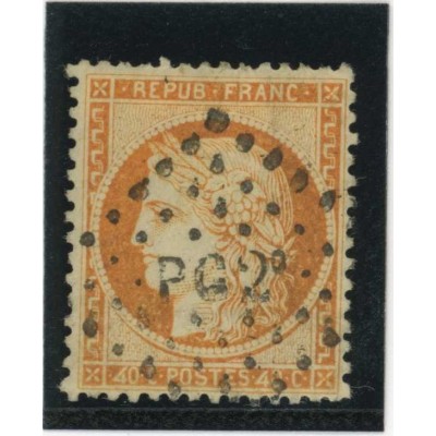 YT 38 d - "4" retouché - Cote 200 Euros