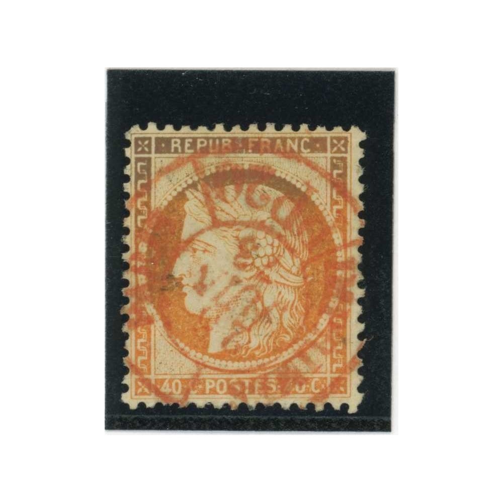 YT 38 - Cachet à date rouge des imprimés - Cote 60 Euros