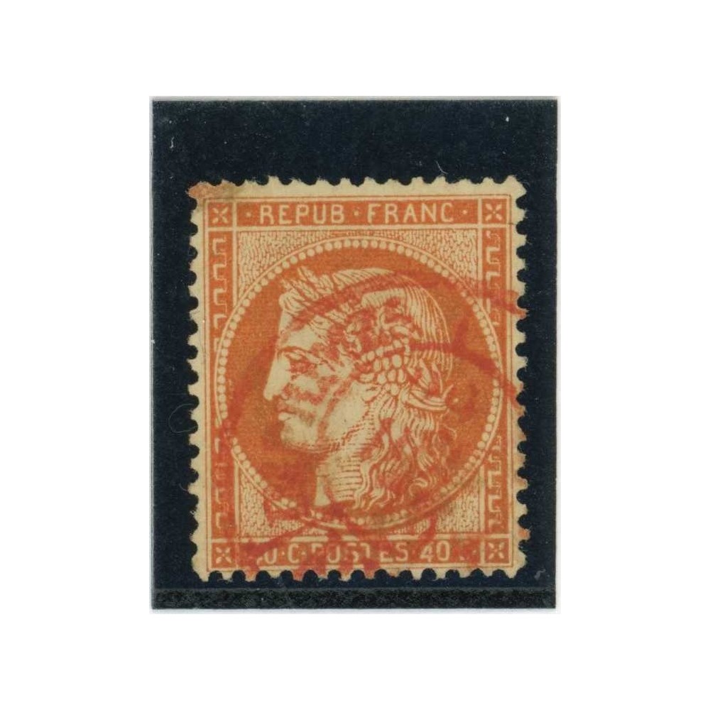 YT 38 - Cachet à date rouge des imprimés - Cote 60 Euros