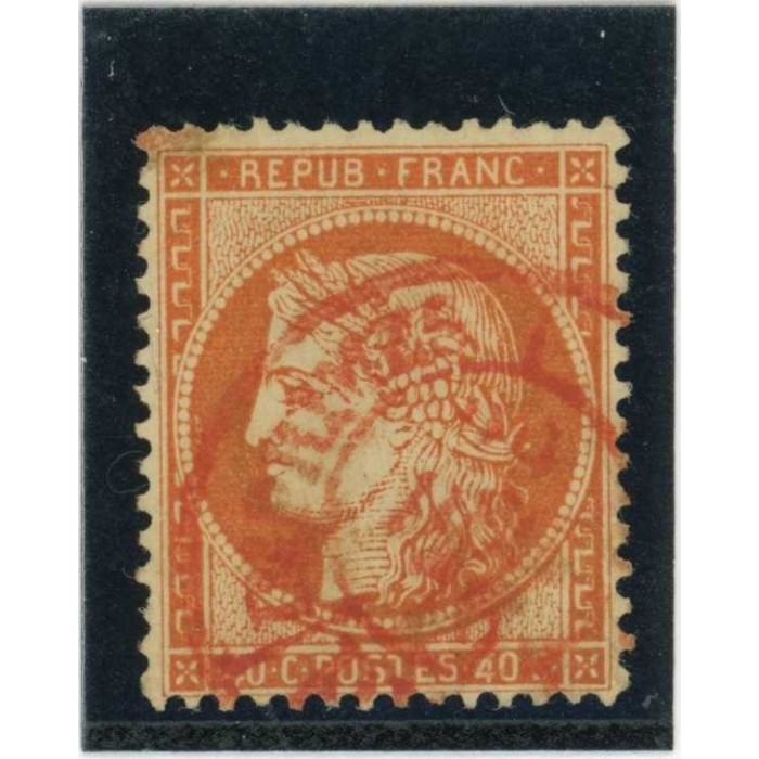 YT 38 - Cachet à date rouge des imprimés - Cote 60 Euros