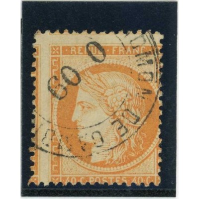 YT 38 - Cachet espagnole - Variété : A cheval - Cote 80 Euros