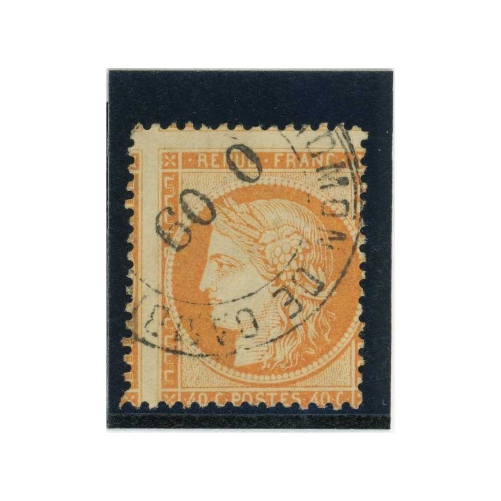 YT 38 - Cachet espagnole - Variété : A cheval - Cote 80 Euros