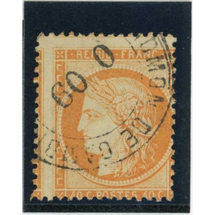 YT 38 - Cachet espagnole - Variété : A cheval - Cote 80 Euros