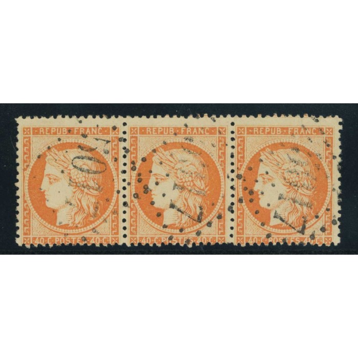 YT 38 - GC 5017 - Bouffarick - Alger - Bande de 3 - Cote 35 Euros