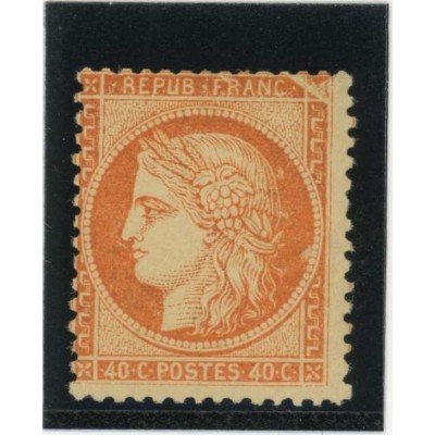 YT 38 - Neuf x - Variété : cassure Haut droit - Certificat 5576 - Cote 1100 Euros