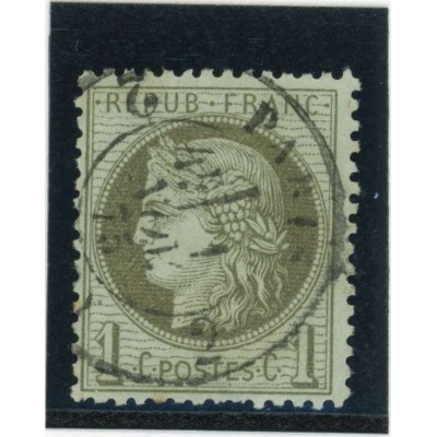 YT 50 d - Oblitéré - Fond ligné - Cote 40 Euros