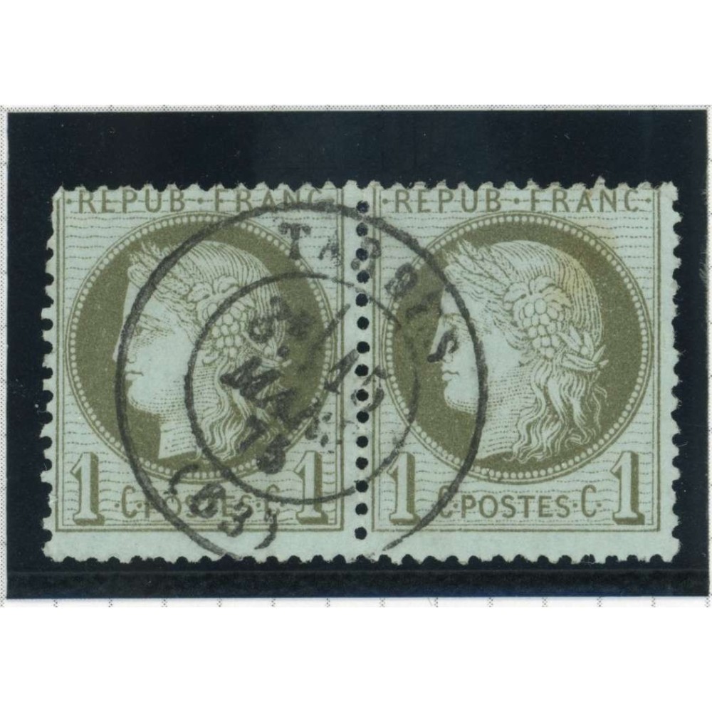 YT 50 - Oblitéré - Paire - Cote 45 Euros