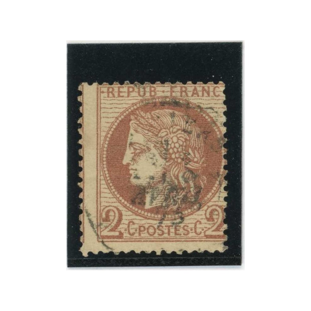 YT 51 - Oblitéré - Variété : A cheval - Cote 45 Euros