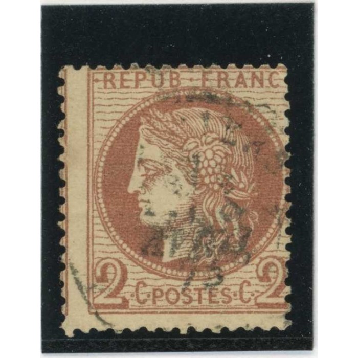 YT 51 - Oblitéré - Variété : A cheval - Cote 45 Euros