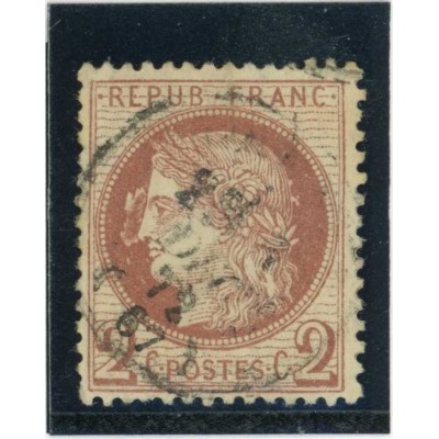 YT 51 - Oblitéré - Variété : Anneau lune - Cote 45 Euros
