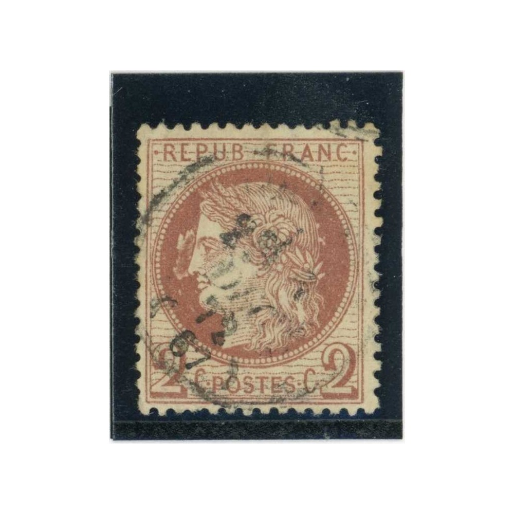YT 51 - Oblitéré - Variété : Anneau lune - Cote 45 Euros