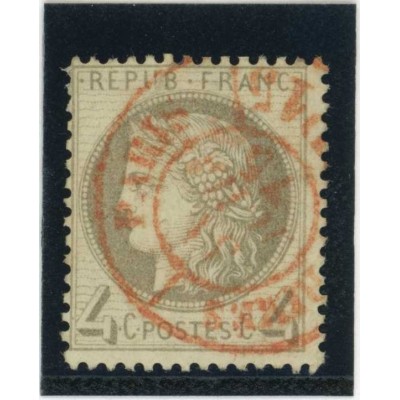YT 52 - Cachet a date rouge des imprimés - Cote 75 Euros
