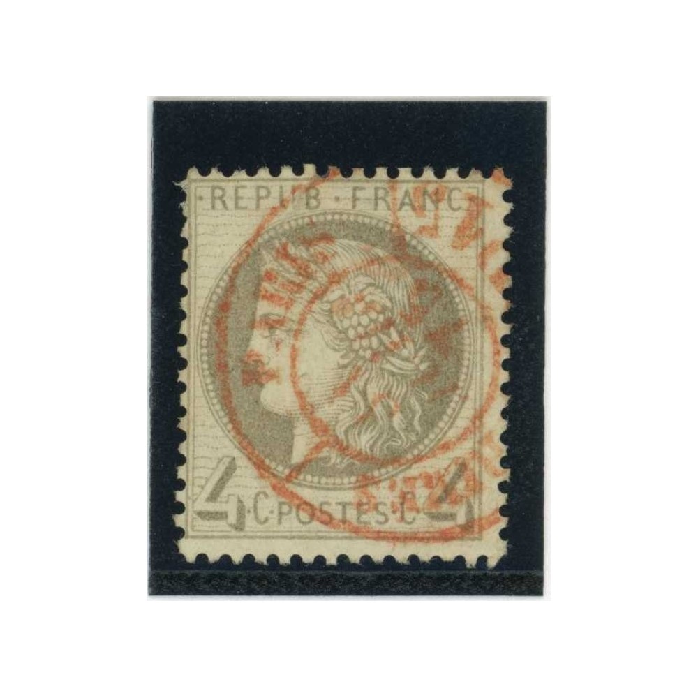 YT 52 - Cachet a date rouge des imprimés - Cote 75 Euros
