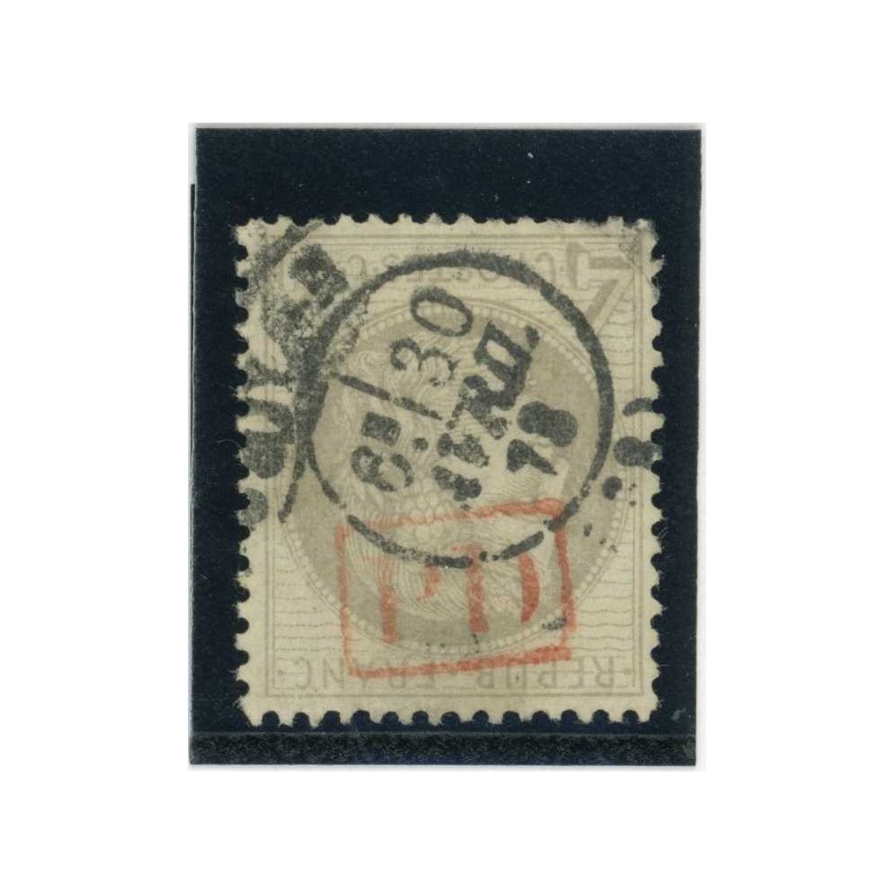 YT 52 - PD rouge dans un rectangle - Cote 110 Euros