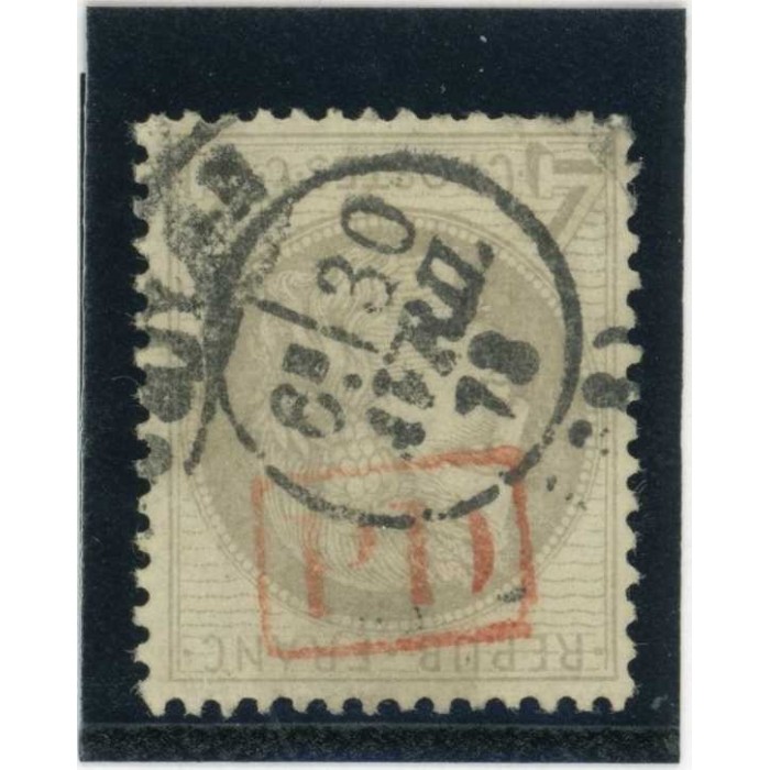 YT 52 - PD rouge dans un rectangle - Cote 110 Euros
