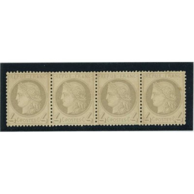 YT 52 - Neuf x - Bande de 4 - Cote 2400 Euros