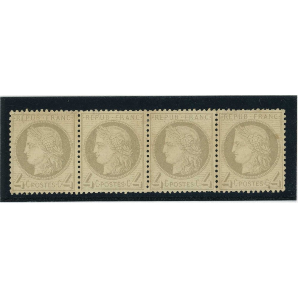 YT 52 - Neuf x - Bande de 4 - Cote 2400 Euros