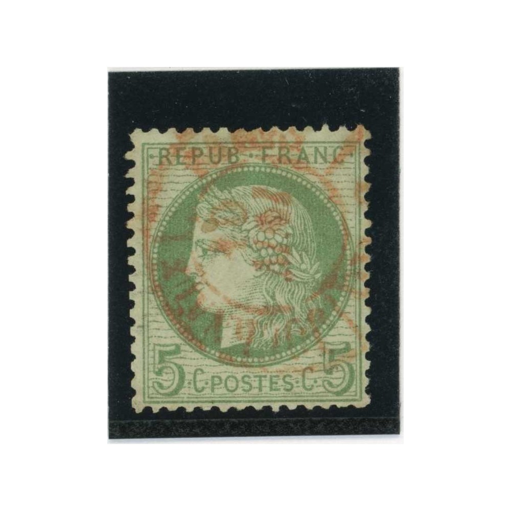 YT 53 - Cachet a date rouge des imprimés - Cote 15 Euros