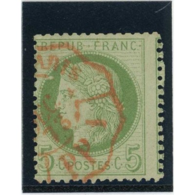 YT 53 - Cachet à date rouge des imprimés - Cote 15 Euros