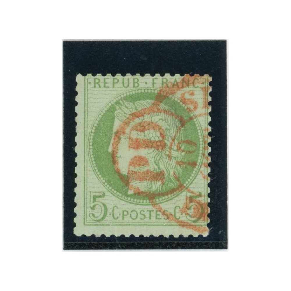 YT 53 - Cachet à date rouge des imprimés - Cote 15 Euros