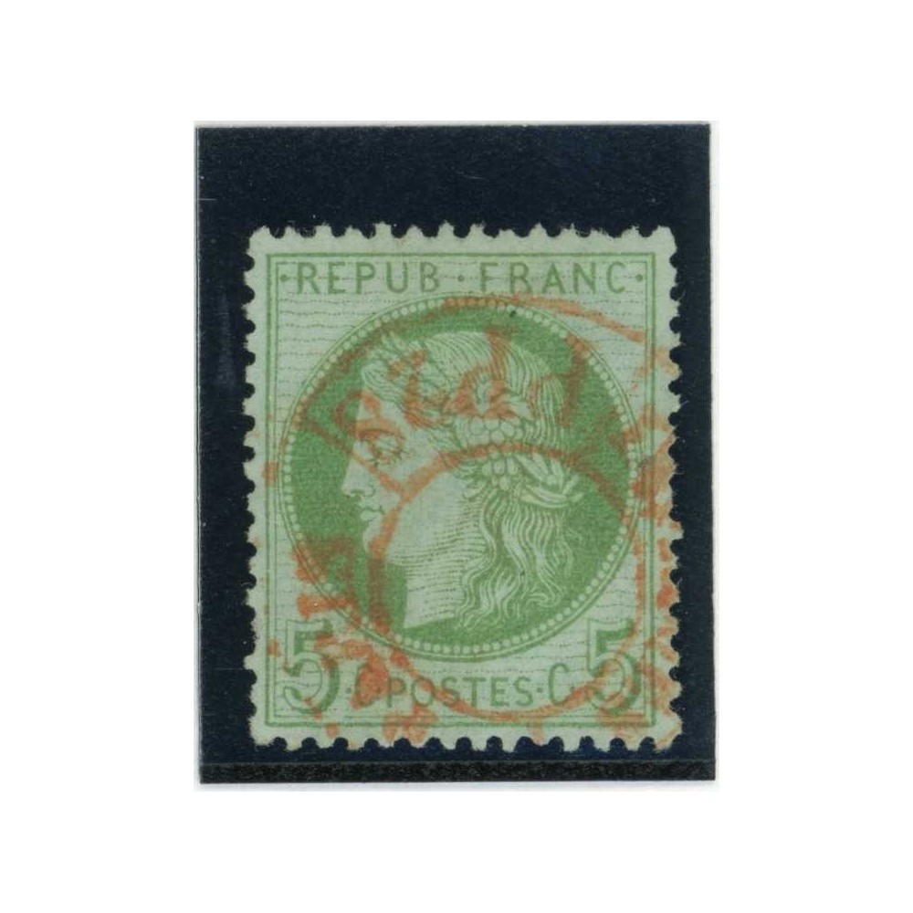 YT 53 - Cachet à date rouge des imprimés - Cote 15 Euros