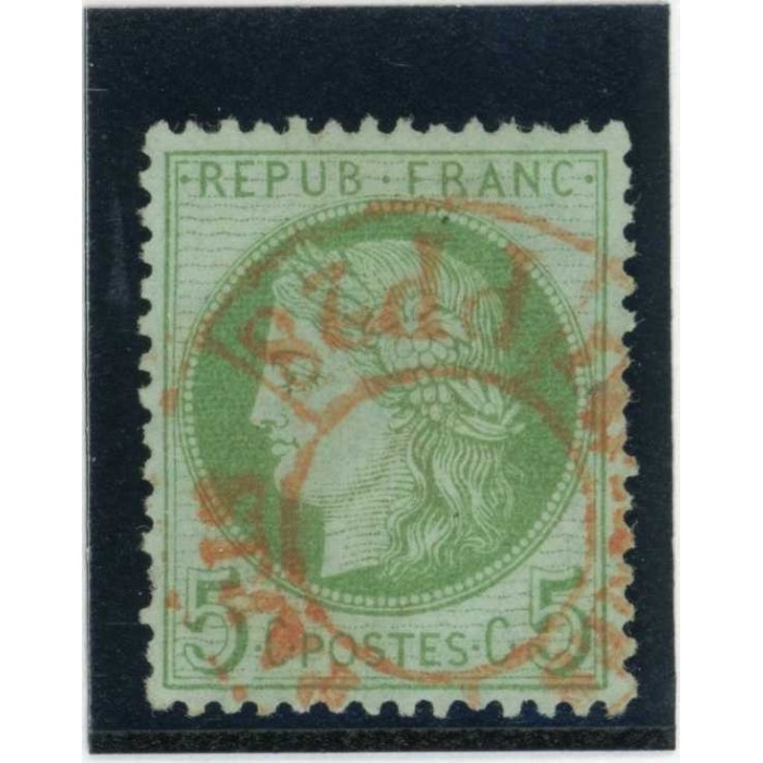 YT 53 - Cachet à date rouge des imprimés - Cote 15 Euros
