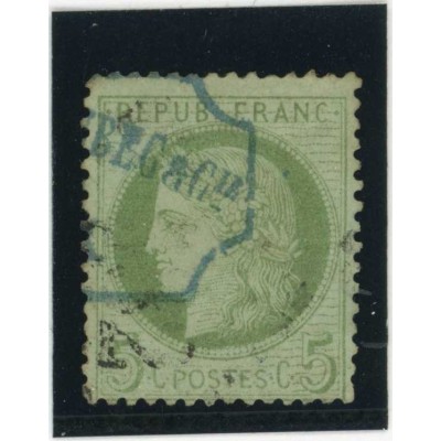 YT 53 - Cachet special bleu - Cote 35 Euros