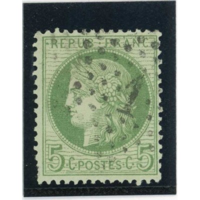 YT 53 f - Etoile 1 - Fond ligné - Cote 80 Euros