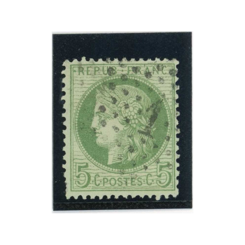 YT 53 f - Etoile 1 - Fond ligné - Cote 80 Euros